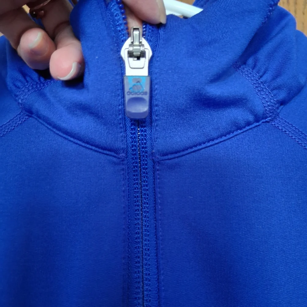 Adidas Blue Long Sleeve Pullover - Picture 5 of 6